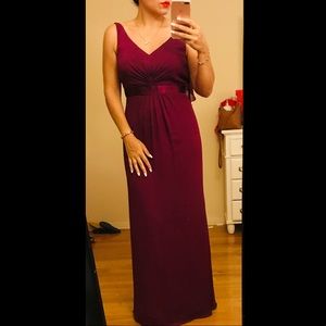 Polyester V-Neck Dress 👗